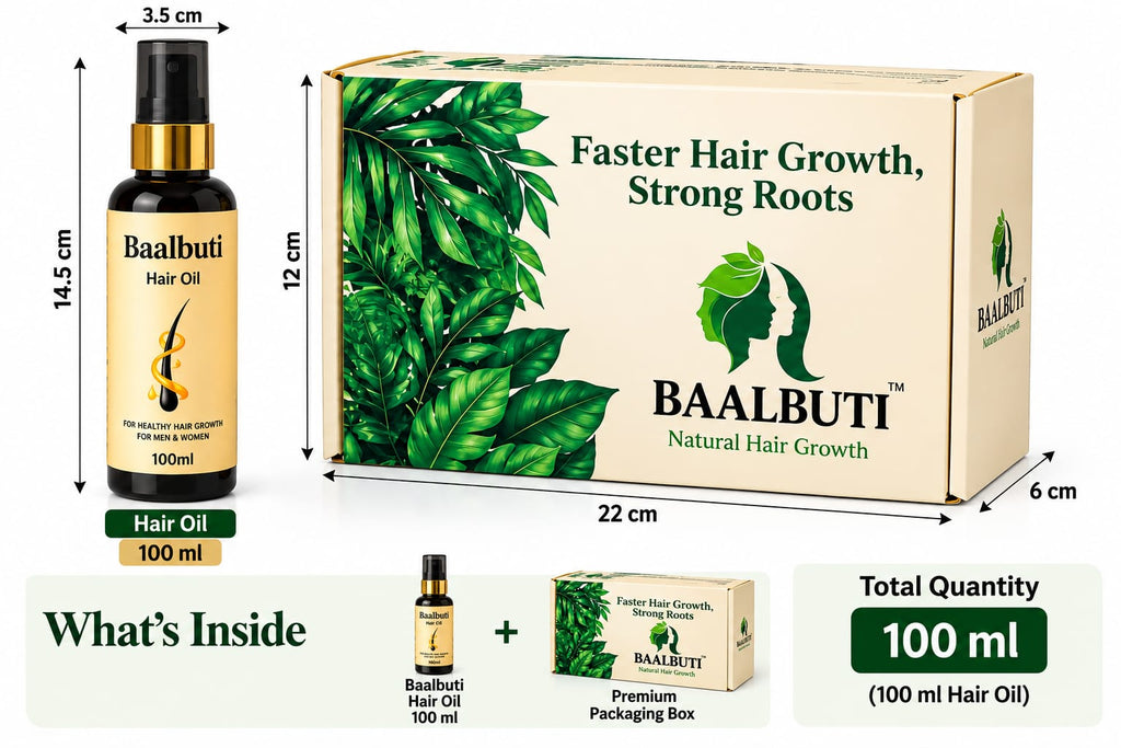 Baalbuti Superfast Hair Growth Oil | For Long, Thick & Strong Hair (100% Ayurvedic)