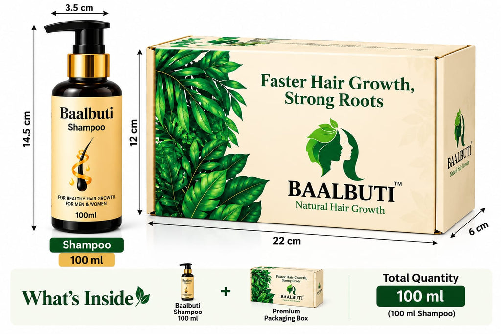 Baalbuti Ayurvedic Hair Growth Shampoo | Sulphate-Free Natural Cleanser (100ml)