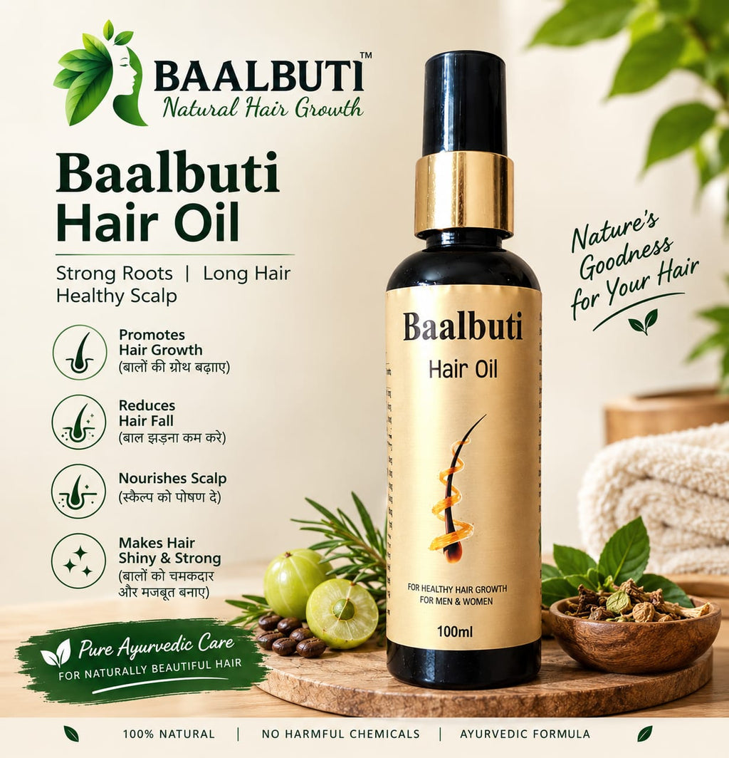 Baalbuti Superfast Hair Growth Oil | For Long, Thick & Strong Hair (100% Ayurvedic)