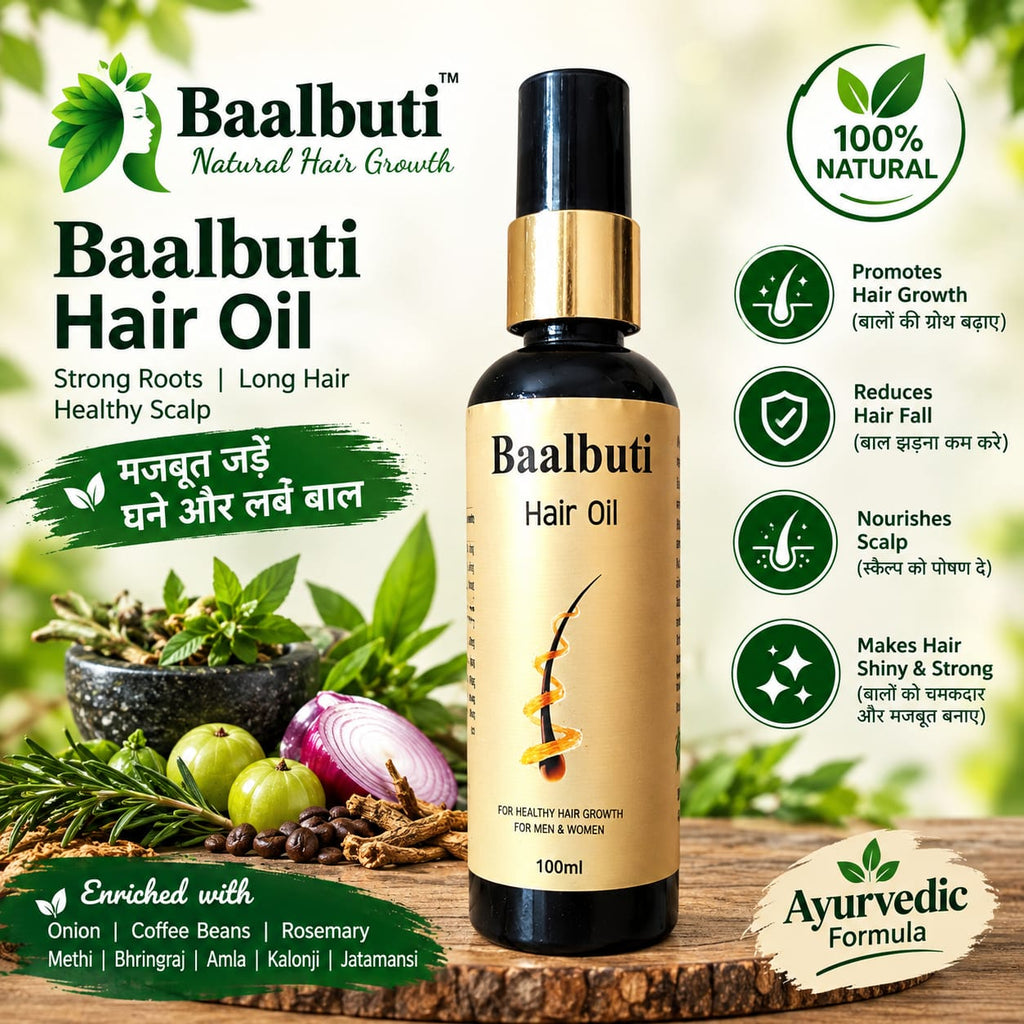 Baalbuti Superfast Hair Growth Oil | For Long, Thick & Strong Hair (100% Ayurvedic)