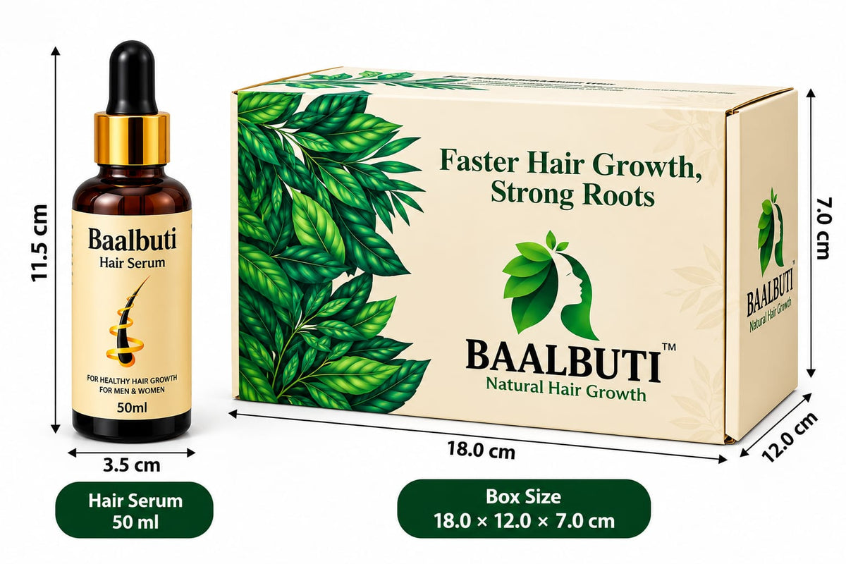 Baalbuti Advanced Hair Growth Serum | 100% Steam Distilled Rosemary & Caffeine Ark (50ml)