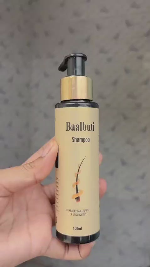 Baalbuti Ayurvedic Hair Growth Shampoo | Sulphate-Free Natural Cleanser (100ml)