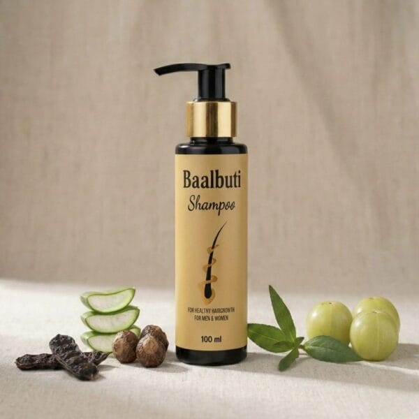 Baalbuti Ayurvedic Hair Growth Shampoo - Sulphate Free Natural Cleanser for Hair Fall Control (100ml)